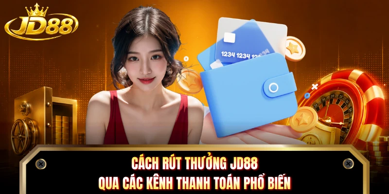 Cách rút thưởng JD88 qua các kênh thanh toán phổ biến 