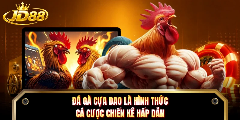 Đá gà cựa dao là hình thức cá cược chiến kê hấp dẫn